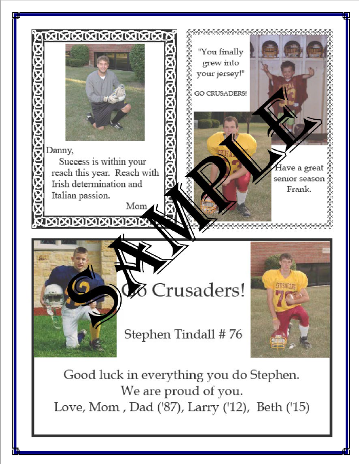 2025-26 Parent & Family Athletic Program Advertising