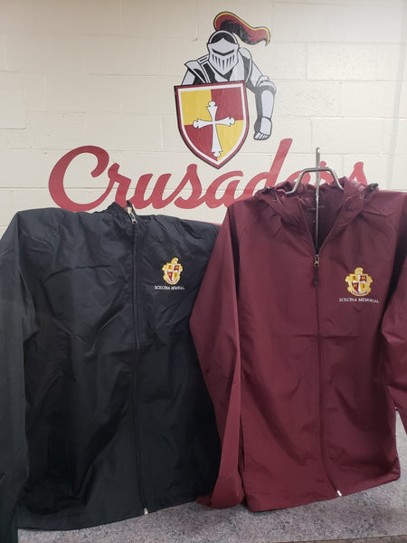 Light Weight Hooded Jacket w/ Scecina Embroidered Crest Sport-Tek