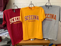 Scecina Memorial T-Shirt Black, Grey, Cardinal